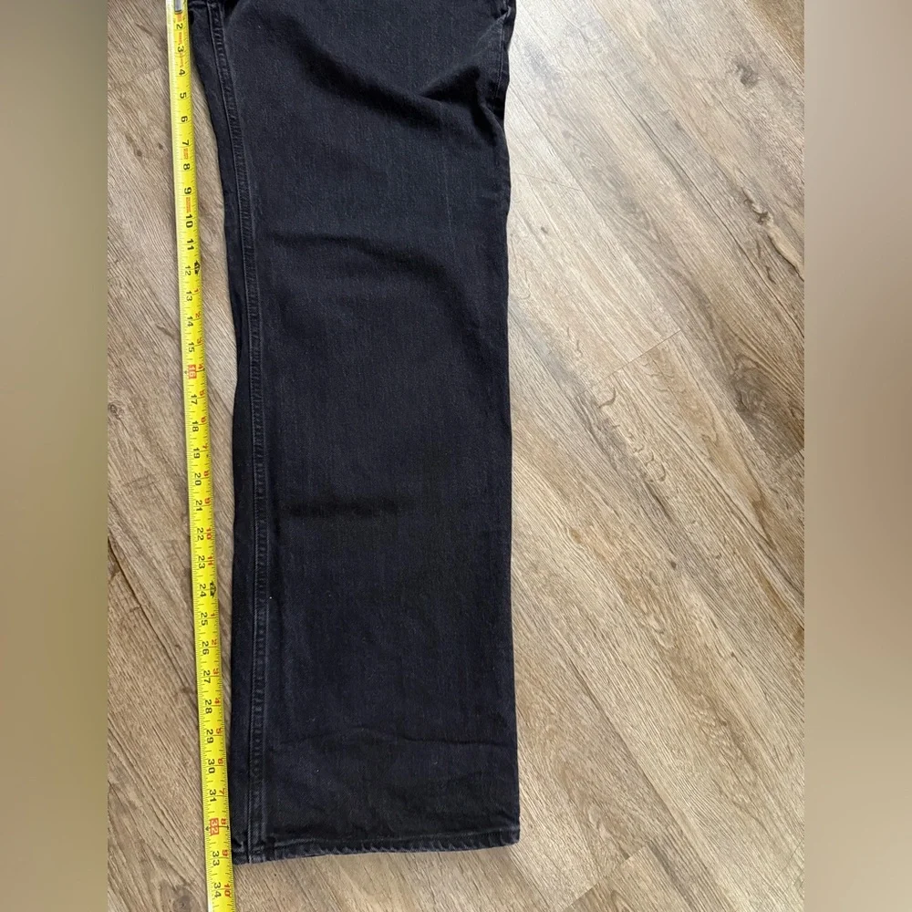 High-Rise Straight Leg Jeans - Black - Picture 6 of 13